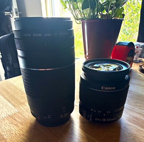 Canon 300mm 6 - 75-300mm, &